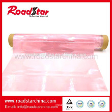 Papel rosa reflectante prismático en material del rodillo